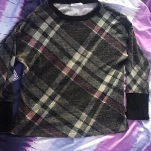 Chris and carol plaid sweater